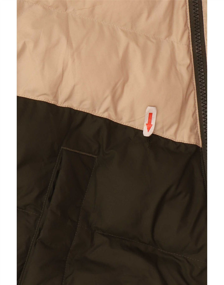 Nike Wattierte Jacke mit Kapuze für Jungen, 12–13 Jahre, Größe L, Grün, Farbblock