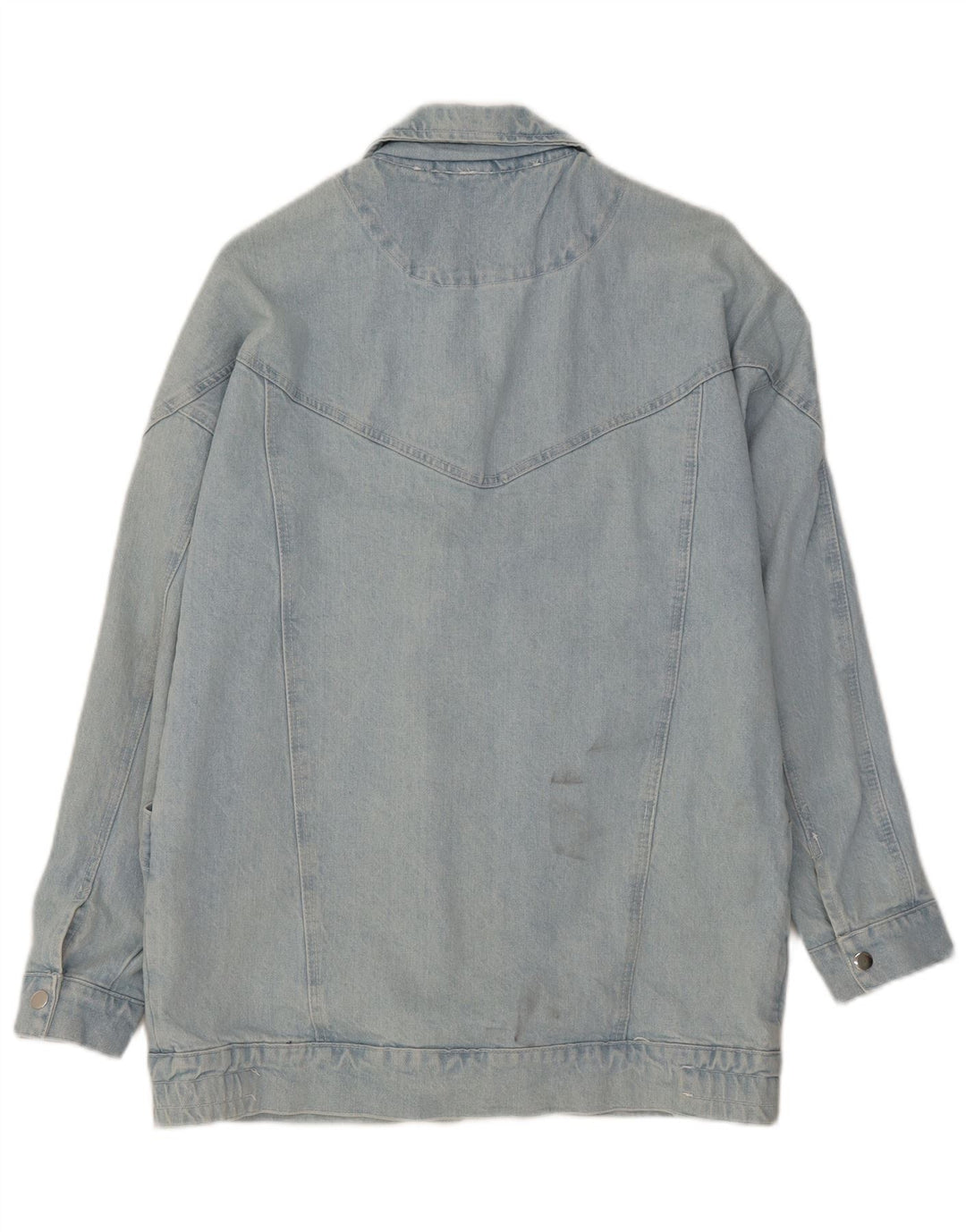 Vintage Damen Jeansjacke UK 14 Große blaue Baumwolle