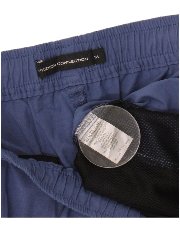 French Connection Herren-Badeshorts aus mittelblauer Baumwolle