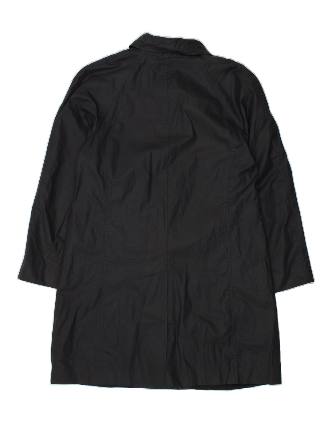 HIRSCH Womens Overcoat UK 10 Small Navy Blue Acetate Vintage Hirsch and Second-Hand Hirsch from Messina Hembry 