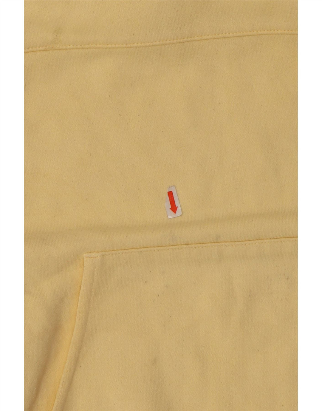 Adidas Damen Übergroßer Kapuzenpullover UK 14 Mittelgelbe Baumwolle