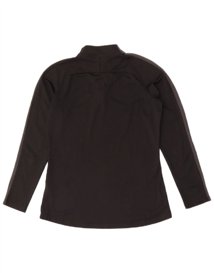 Nike Dri Fit Pullover-Trainingsanzugoberteil für Damen, UK 10, Größe S, Schwarz, Farbblock