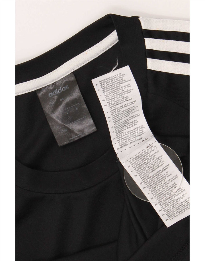 Adidas Herren Climalite T-Shirt Top Small Schwarz Polyester