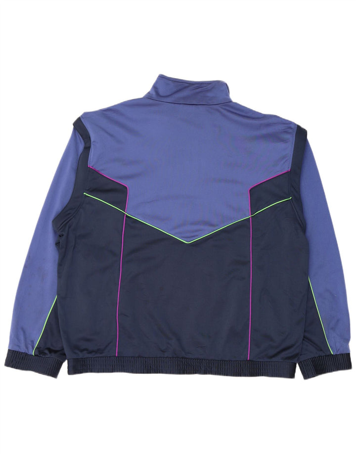 LOTTO Herren-Trainingsanzug-Oberteil, Jacke, XL, Blau, Farbblock