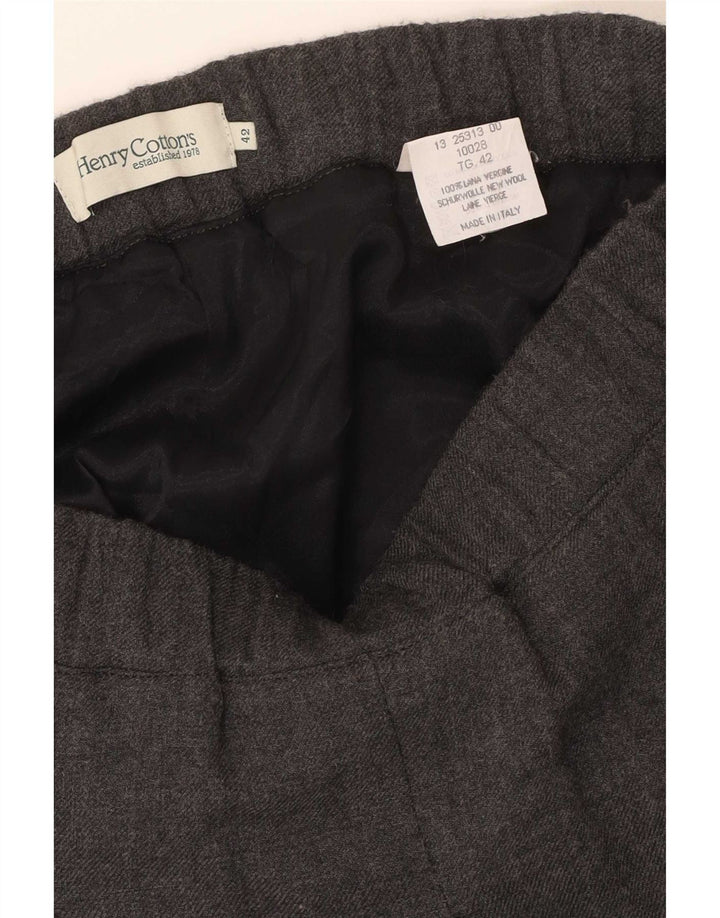 Henry Cottons Damen Faltenrock IT 42 Medium W30 Grau meliert