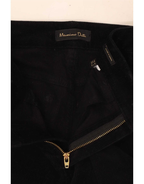 Massimo Dutti Damen Skinny Cordhose EU 38 Small W28 L29 Schwarz