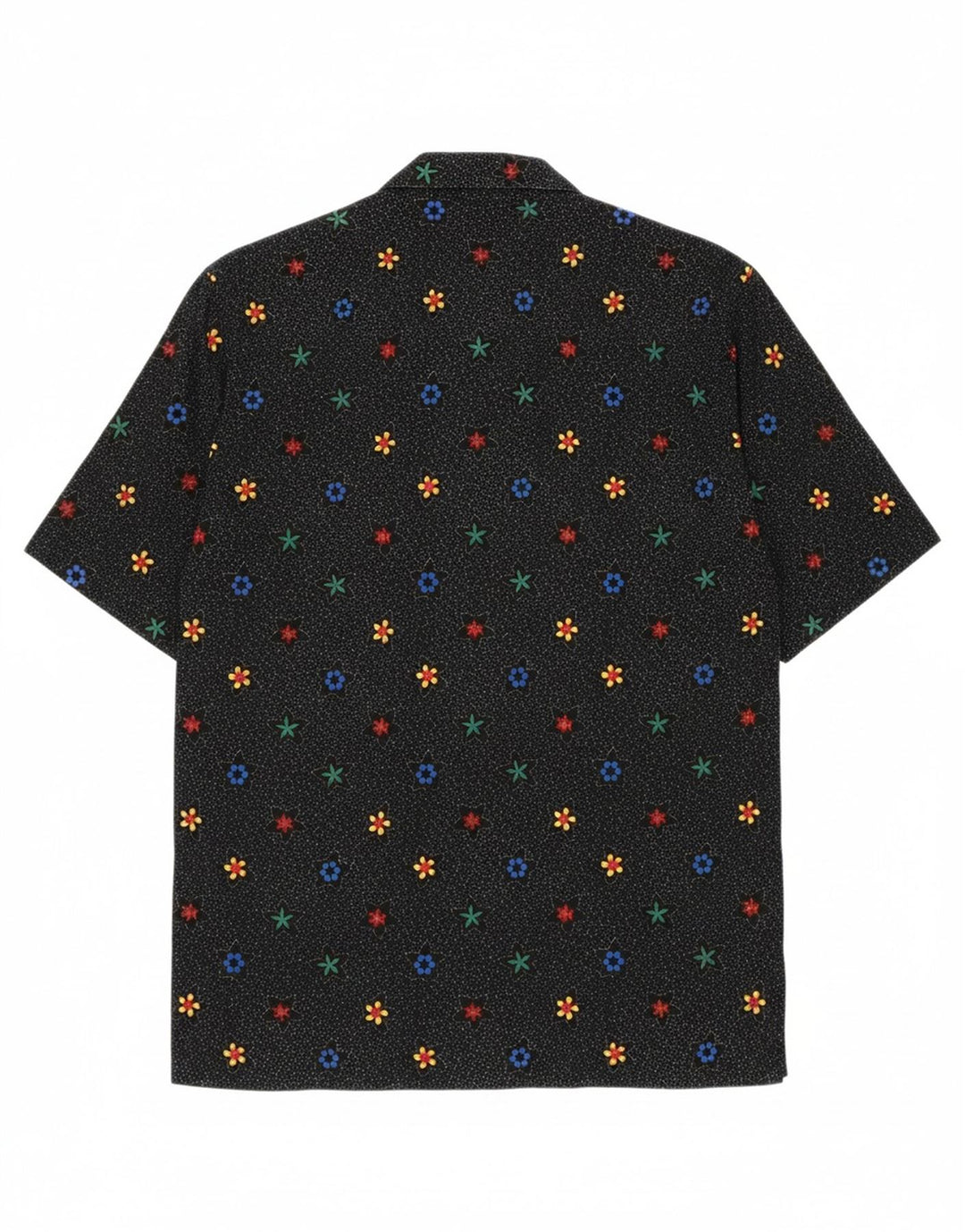 LEONARDO Womens Oversized Short Sleeve Shirt UK 10 Small Black Floral