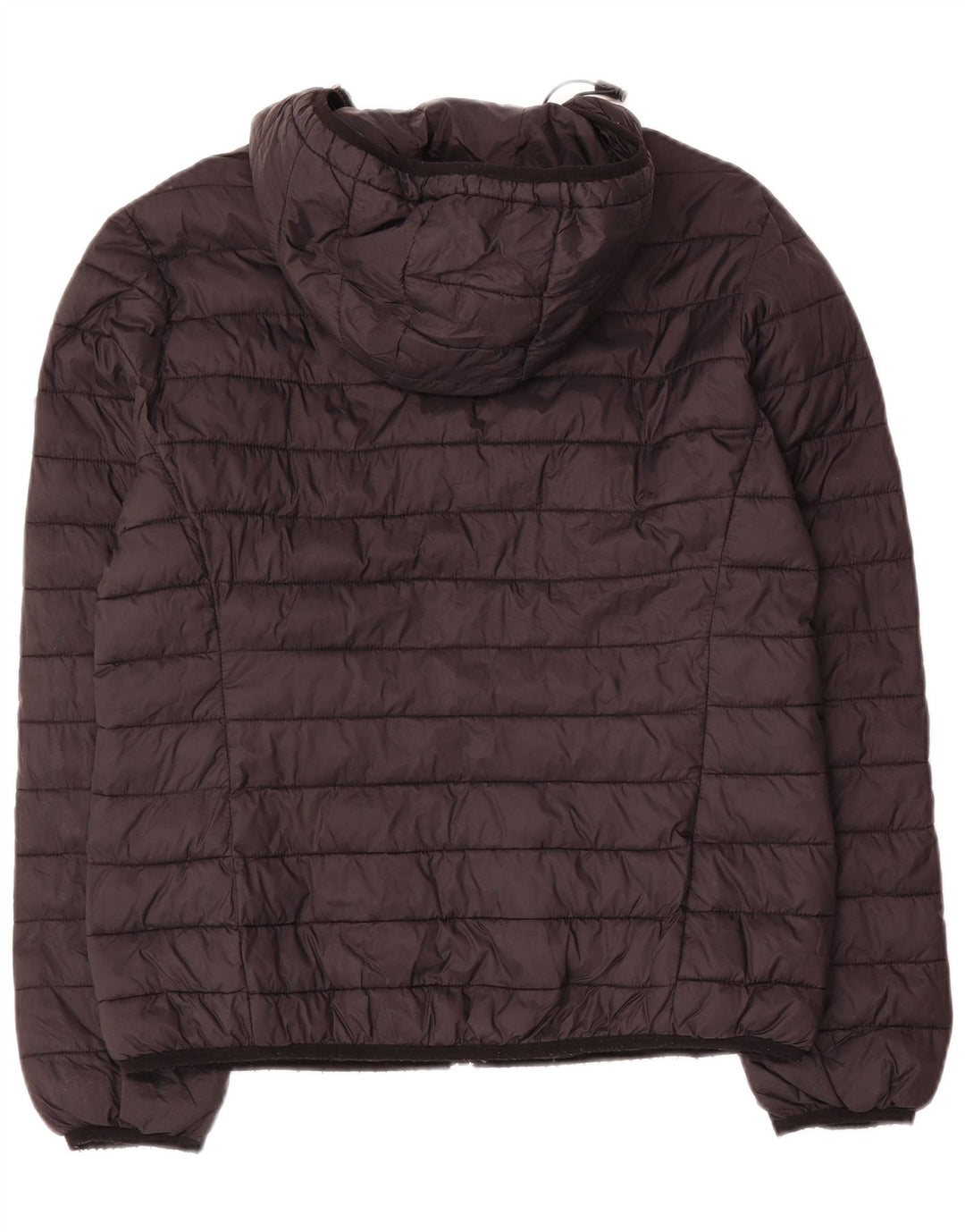 Carrera Wattierte Damenjacke mit Kapuze, UK 16, großes schwarzes Nylon