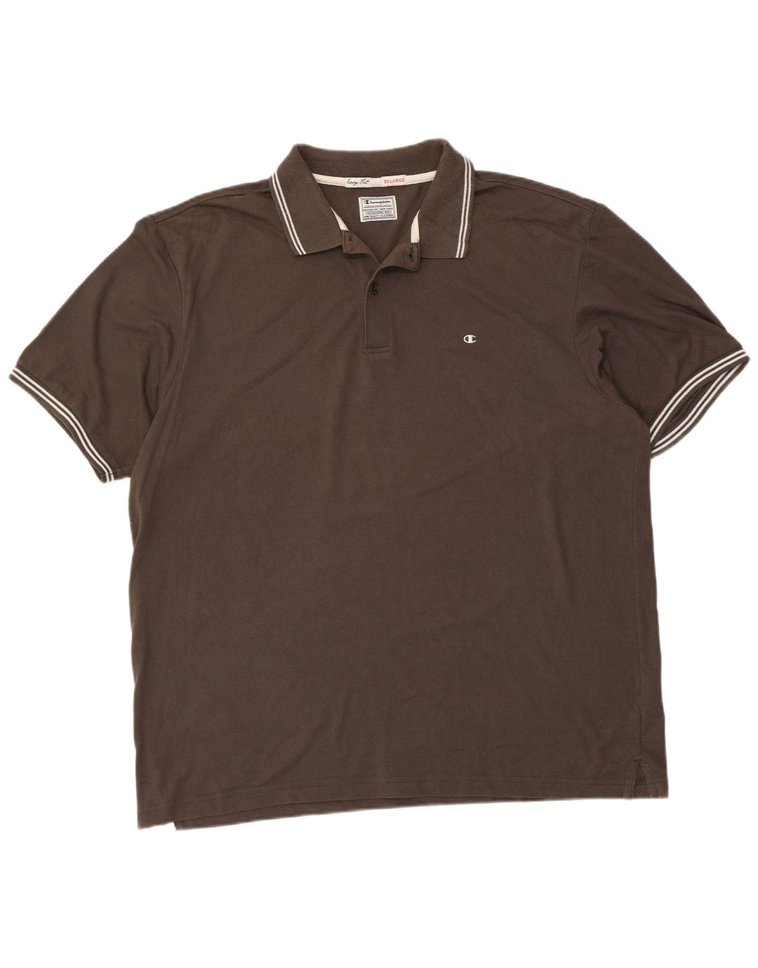CHAMPION Herren Easy Fit Poloshirt 3XL Braun Baumwolle
