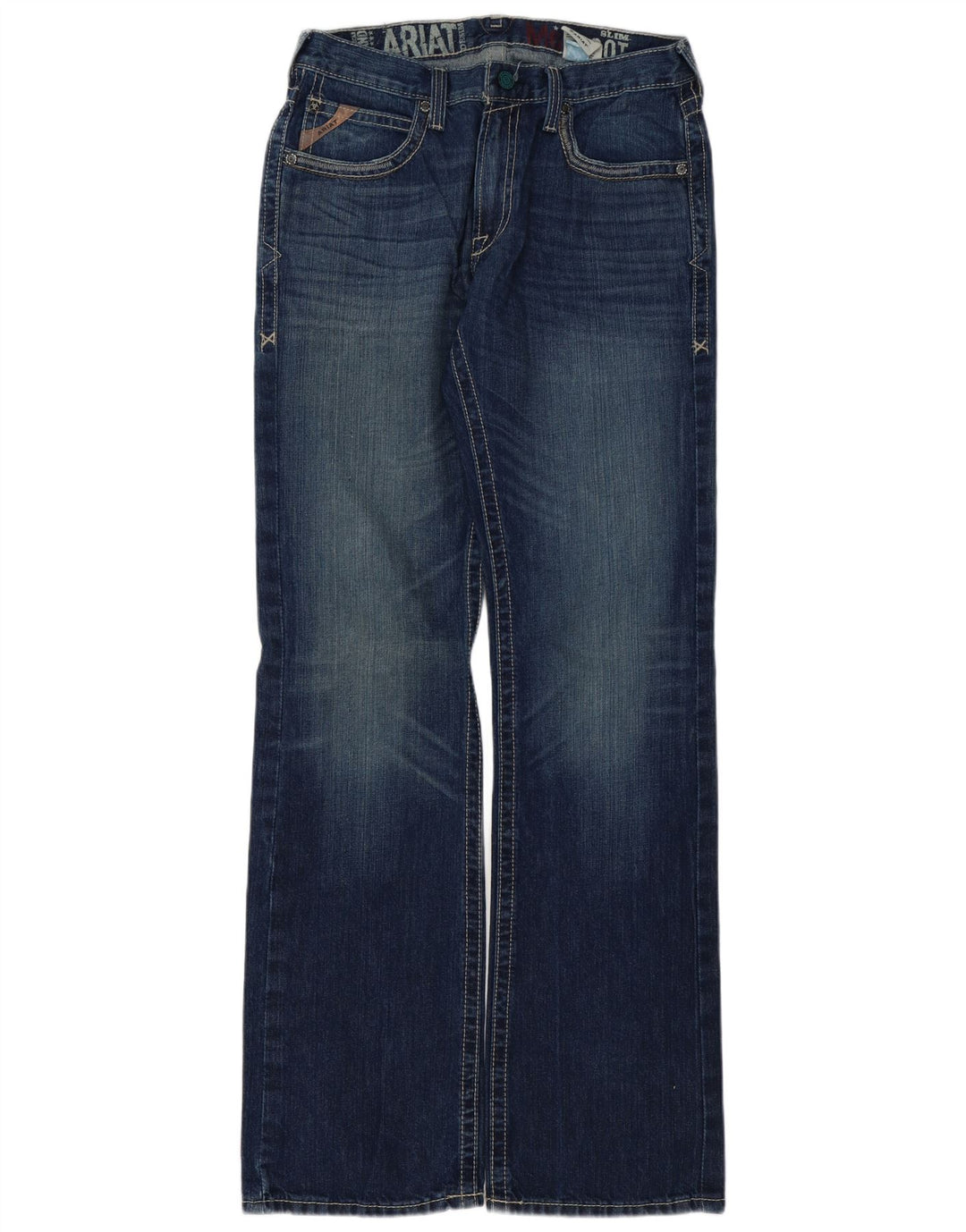 Ariat Damen Slim Bootcut Jeans W33 L38 Blaue Baumwolle