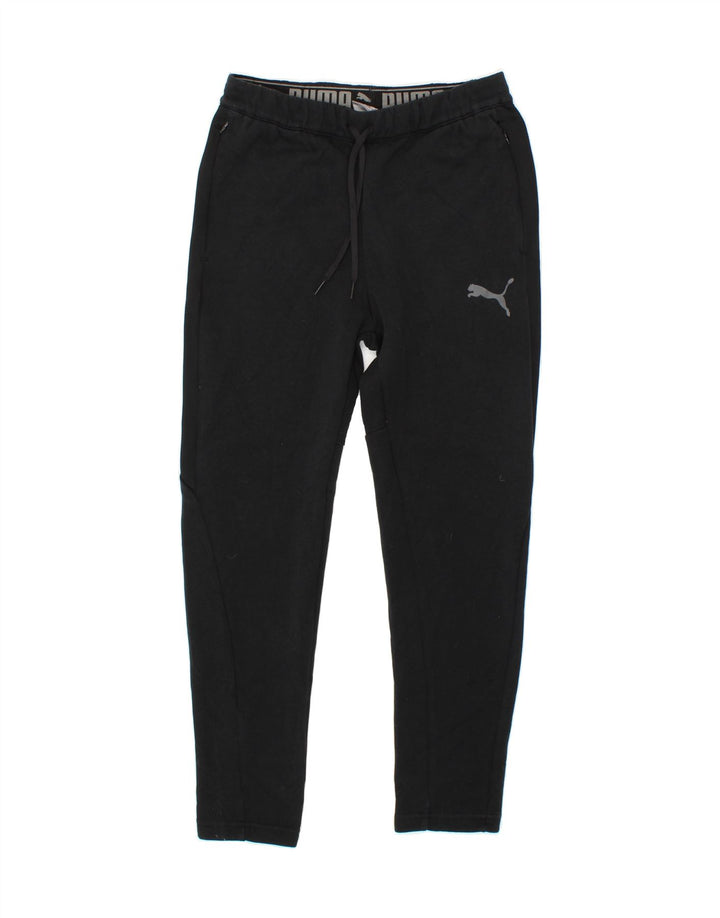 PUMA Mens Tracksuit Trousers Small  Black Vintage Puma and Second-Hand Puma from Messina Hembry 