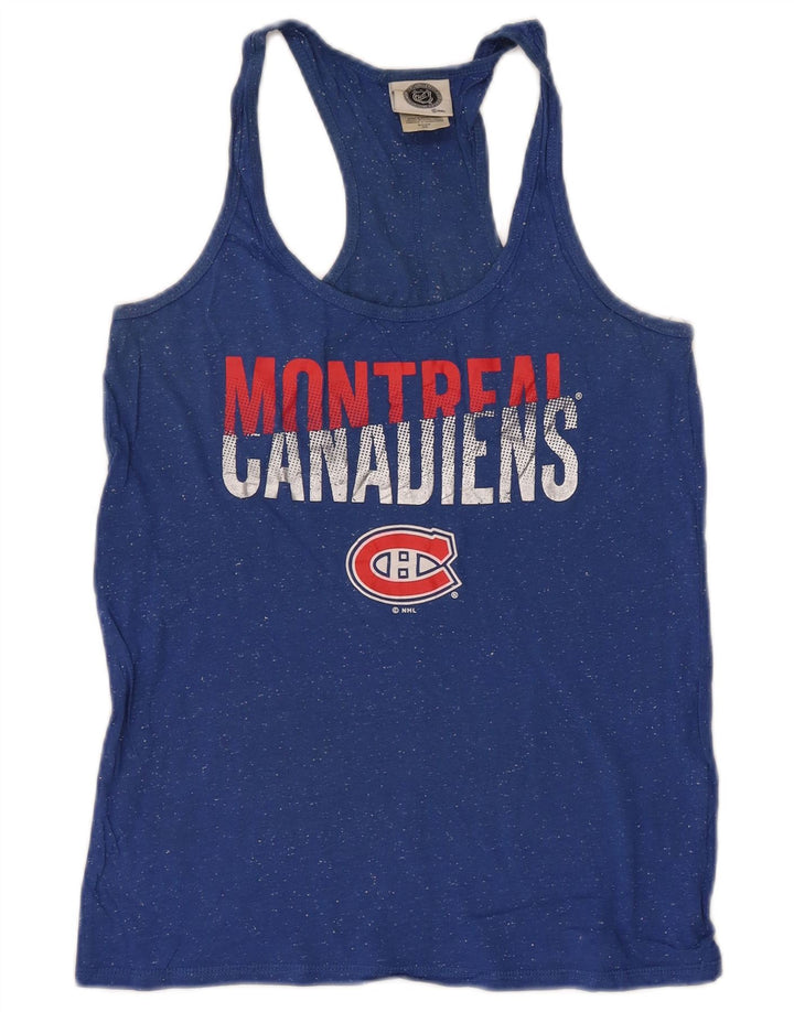 NHL Montreal Canadiens Grafik-Trägershirt für Damen, UK 10, Größe S, Blau meliert