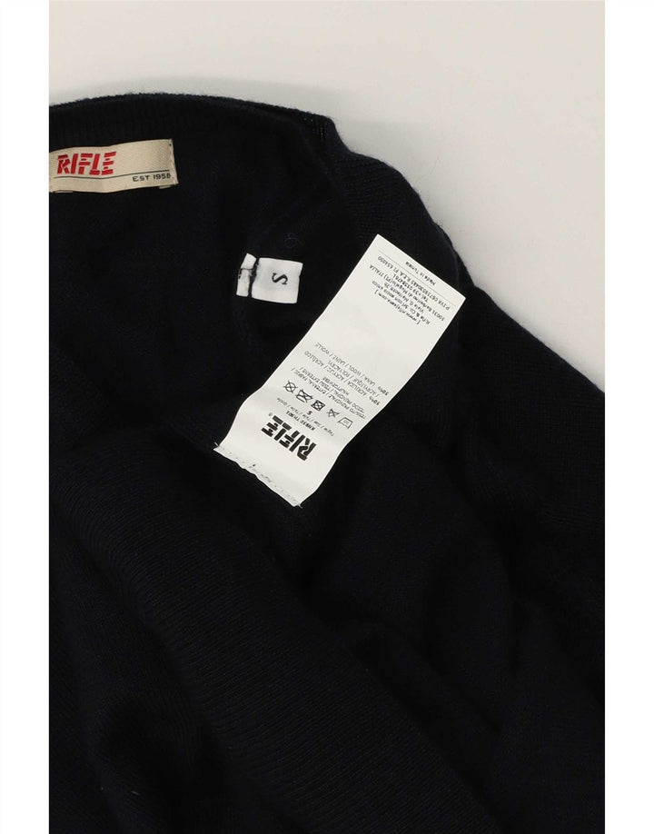 Rifle Herren-Pullover mit V-Ausschnitt, Größe S, Marineblau, Acryl