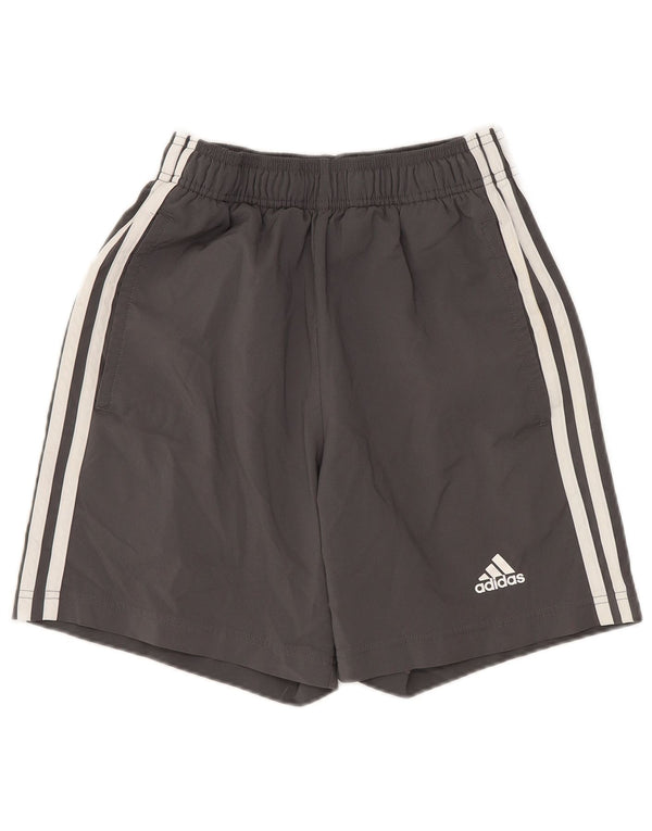 ADIDAS Sportshorts für Jungen, 9–10 Jahre, XS, graues Polyester