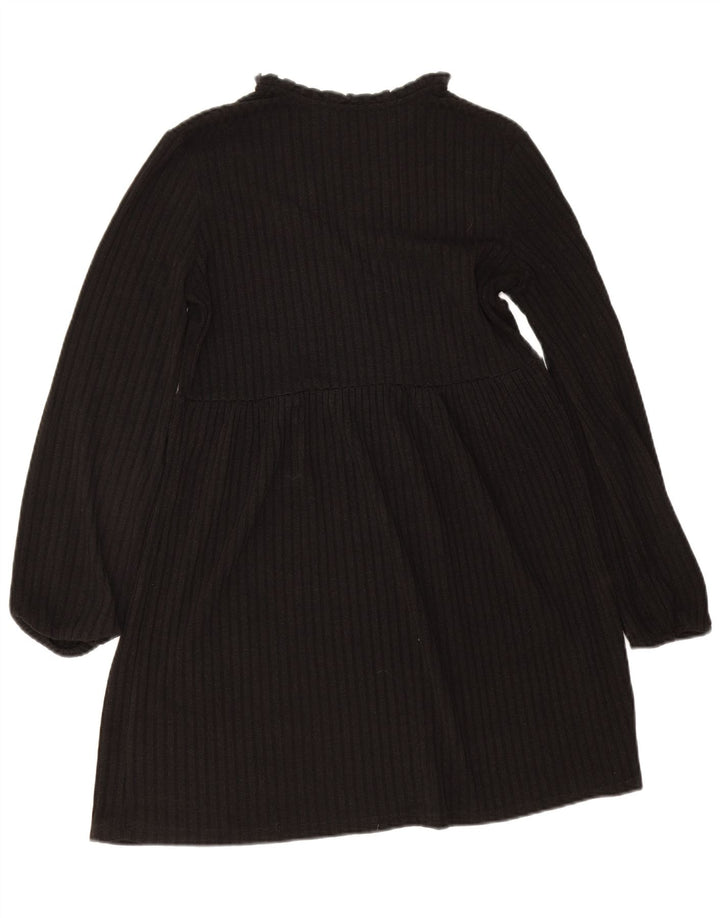 Zara Damen Pulloverkleid UK 10 Small Schwarz