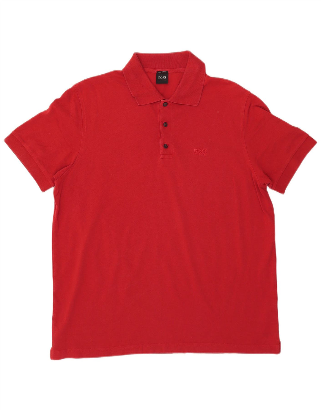 Hugo Boss Herren Poloshirt XL rote Baumwolle