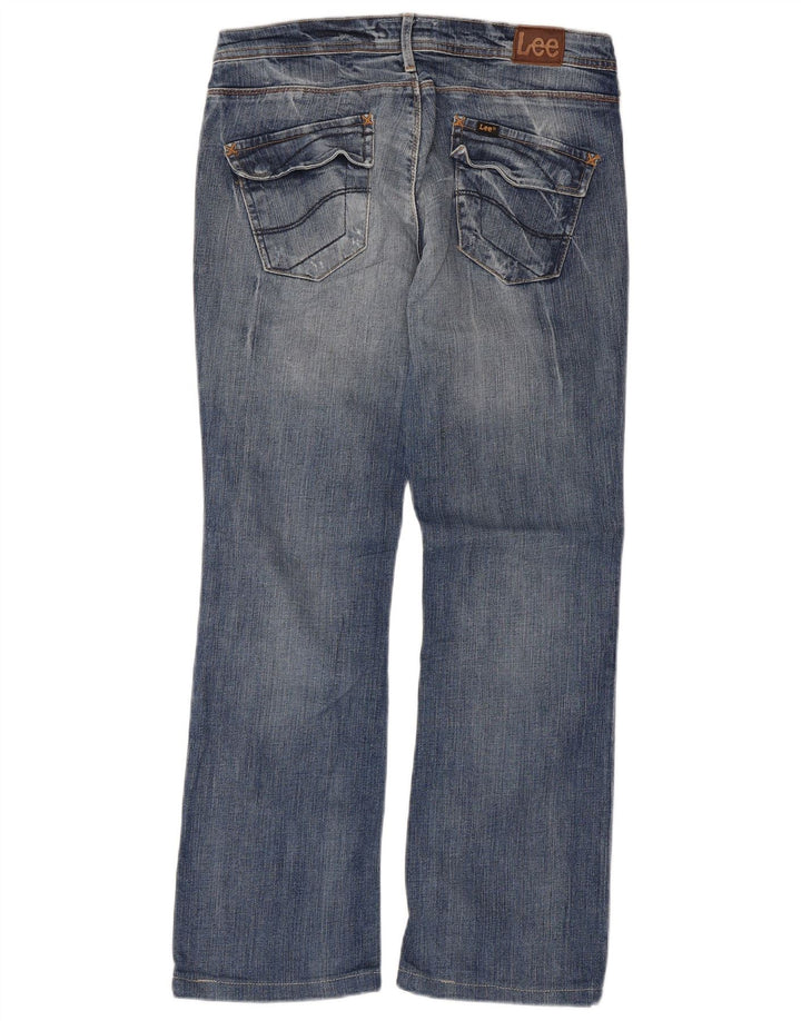 Lee Damen Coral Bootcut Jeans W28 L27 Blaue Baumwolle
