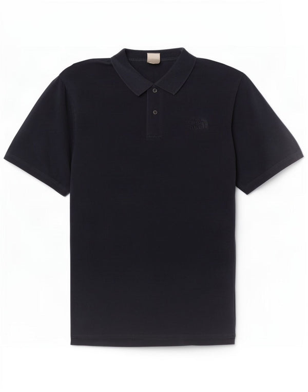 The North Face Herren-Poloshirt aus mittelblauer Baumwolle in Marineblau