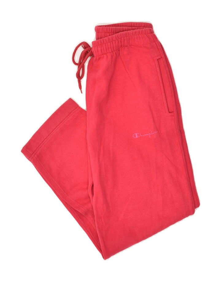CHAMPION Womens Tracksuit Trousers Medium Pink Cotton | Vintage Champion | Thrift | Second-Hand Champion | Used Clothing | Messina Hembry 