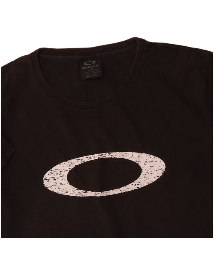 OAKLEY Herren-T-Shirt mit Grafik, Größe L, Braun