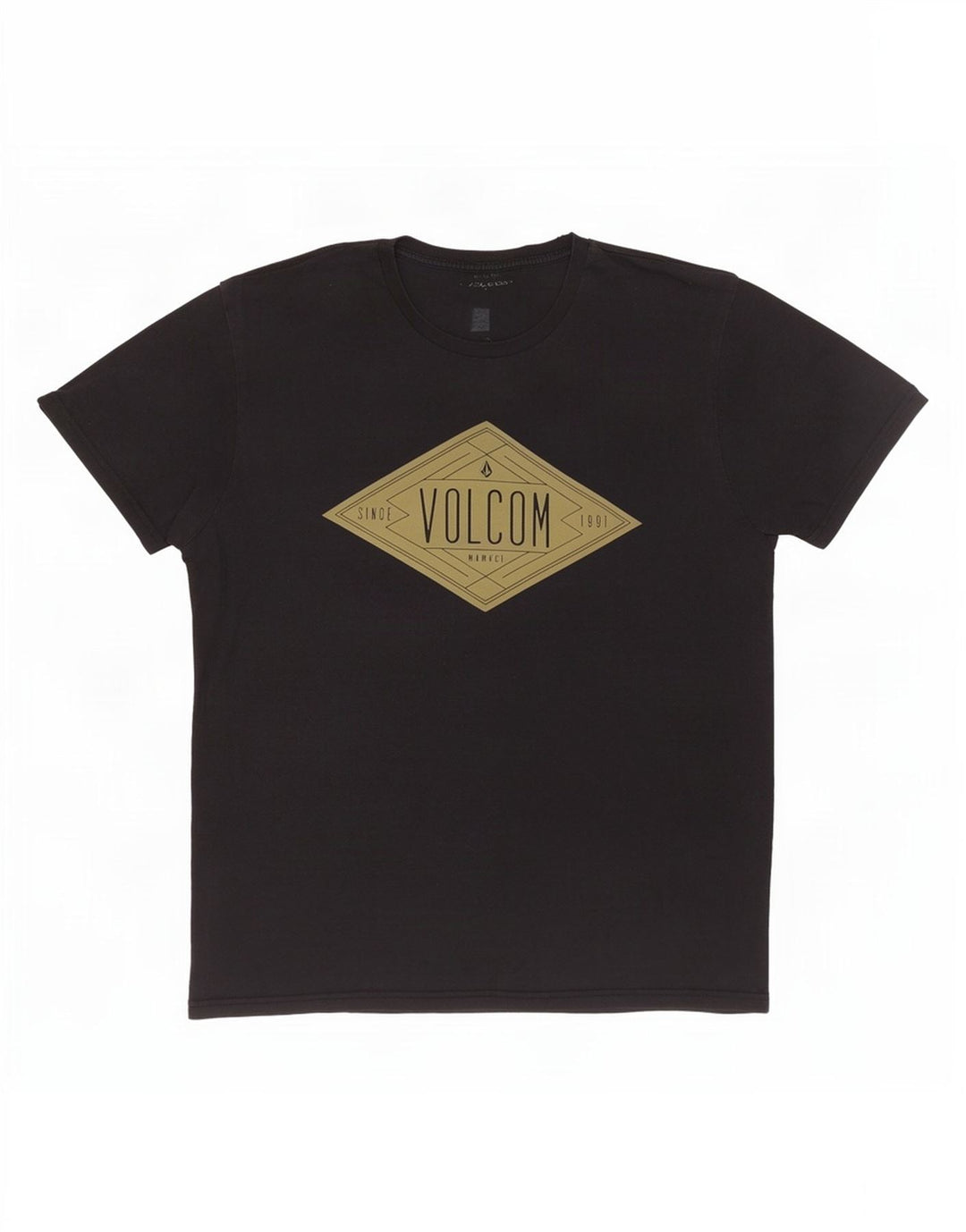 Volcom Herren-T-Shirt mit Grafik, groß, aus schwarzer Baumwolle