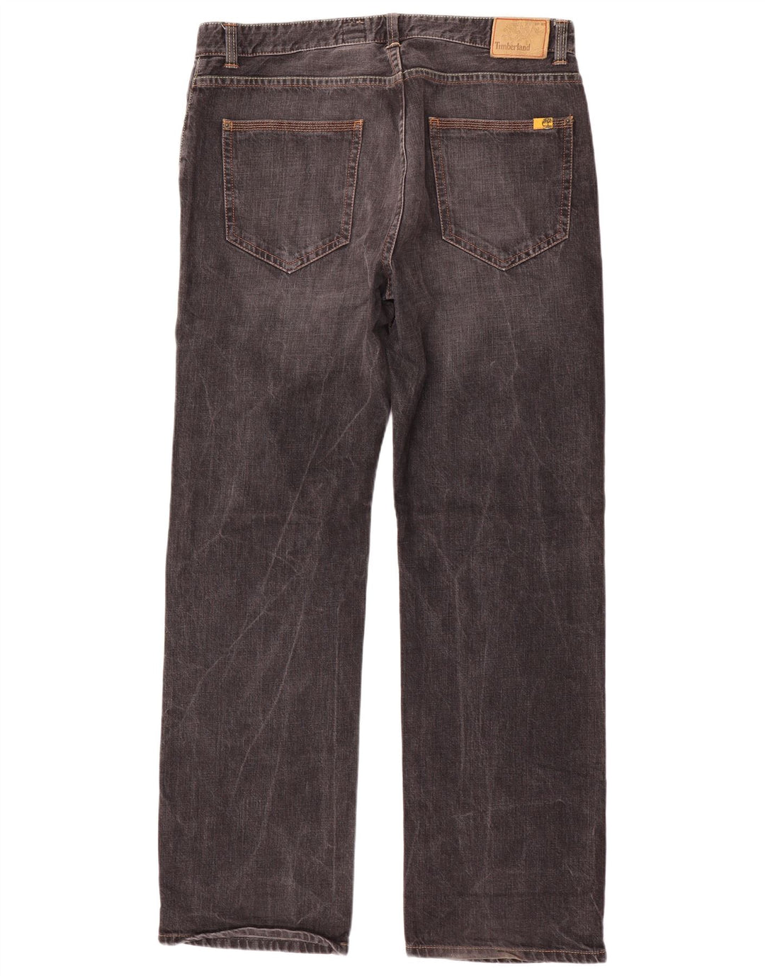 Timberland Herren Straight Jeans W38 L35 Graue Baumwolle