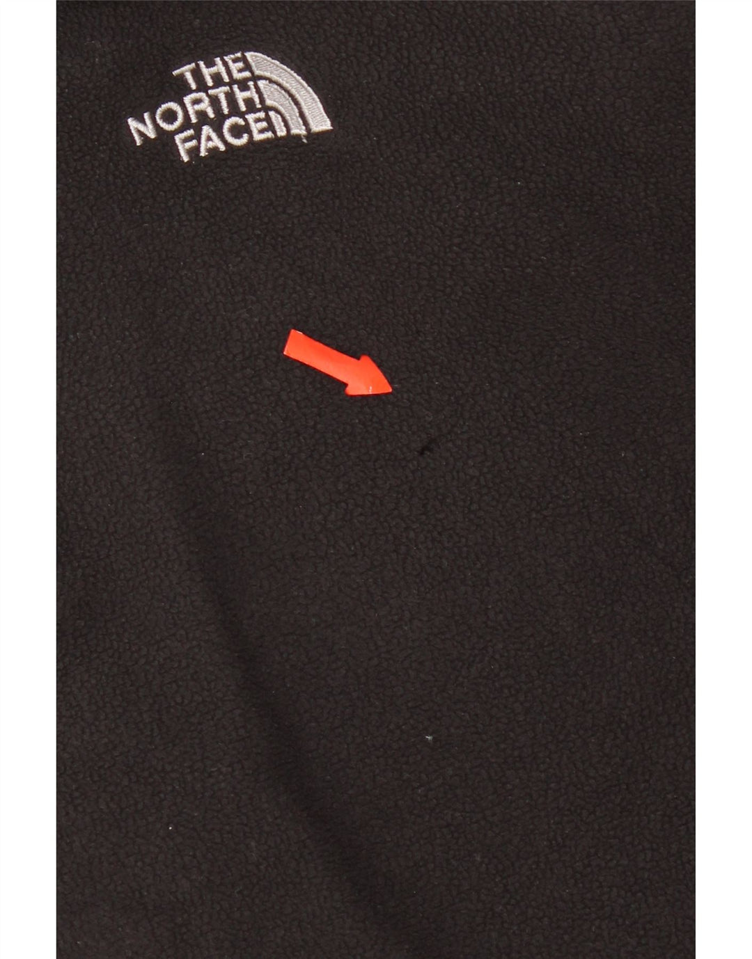 The North Face Herren-Fleecepullover mit Reißverschluss am Hals, groß, aus schwarzem Polyester
