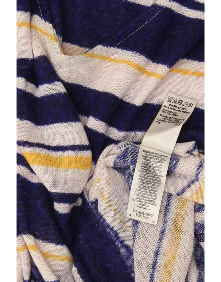 Marks & Spencer Damen-Pulloverkleid mit 3/4-Ärmeln, Gr. 10, Größe S, Mehrfarbig