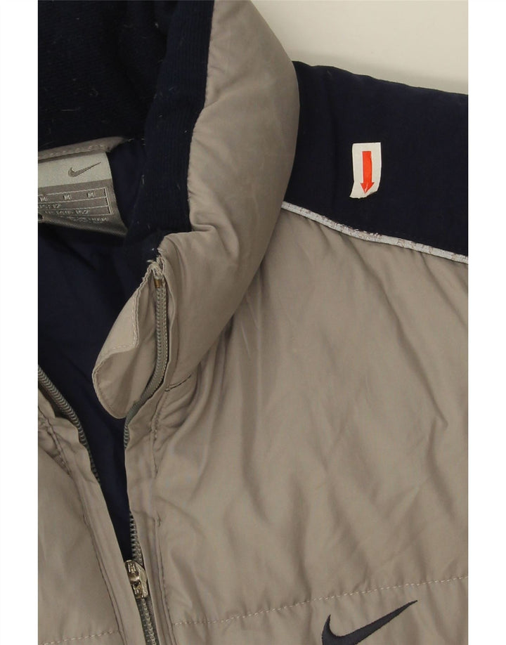 Nike Wattierte Weste für Jungen, 10–11 Jahre, mittelgraues Farbblock-Polyester