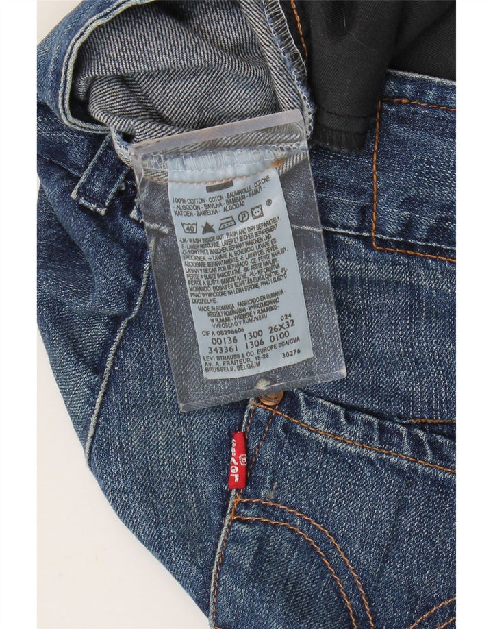 Levi's Damen Slim Jeans W26 L32 Blaue Baumwolle