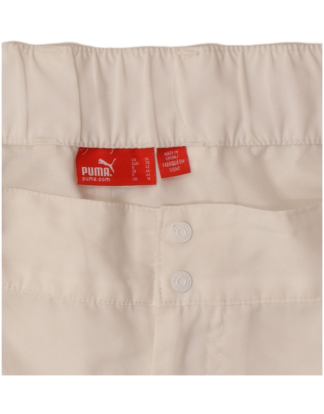 PUMA Damen Casual Shorts UK 16 Large W34 Weiß