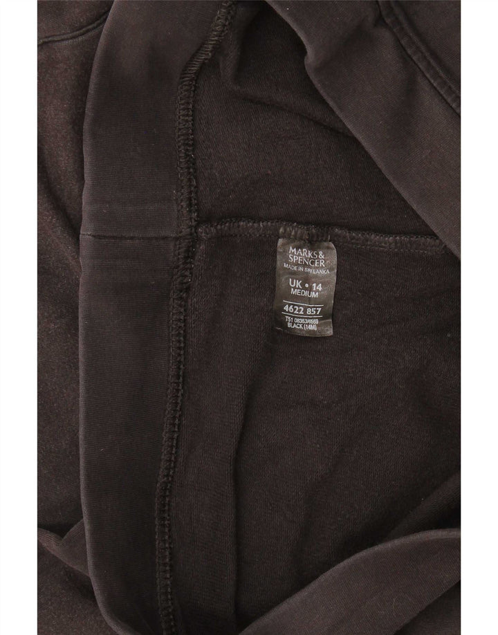 Marks & Spencer Damen-Trainingshose, UK-Größe 44, Größe L, Schwarz, Baumwolle