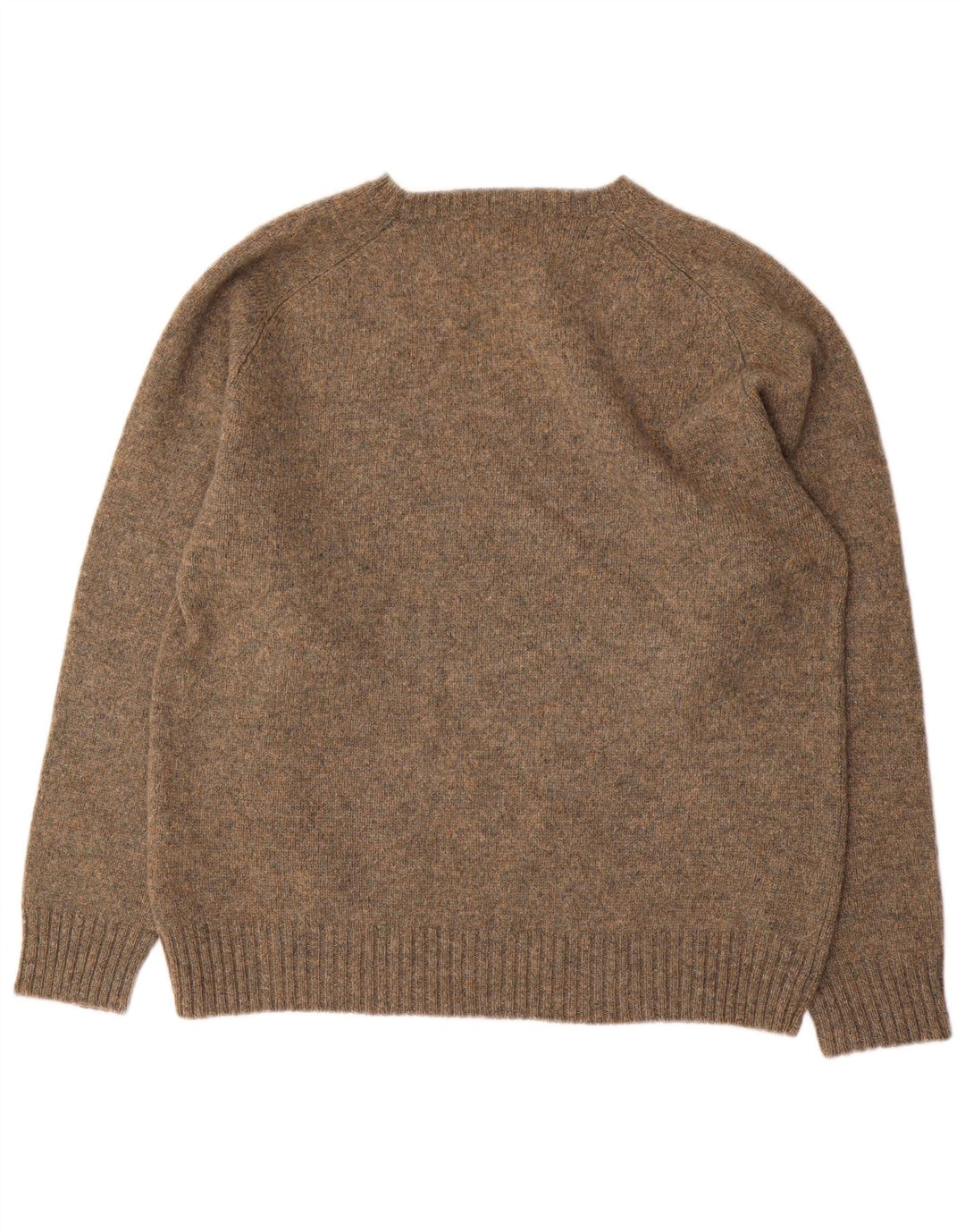 Kappa Herren-Pullover mit Rundhalsausschnitt, XL, beige gesprenkelte Wolle