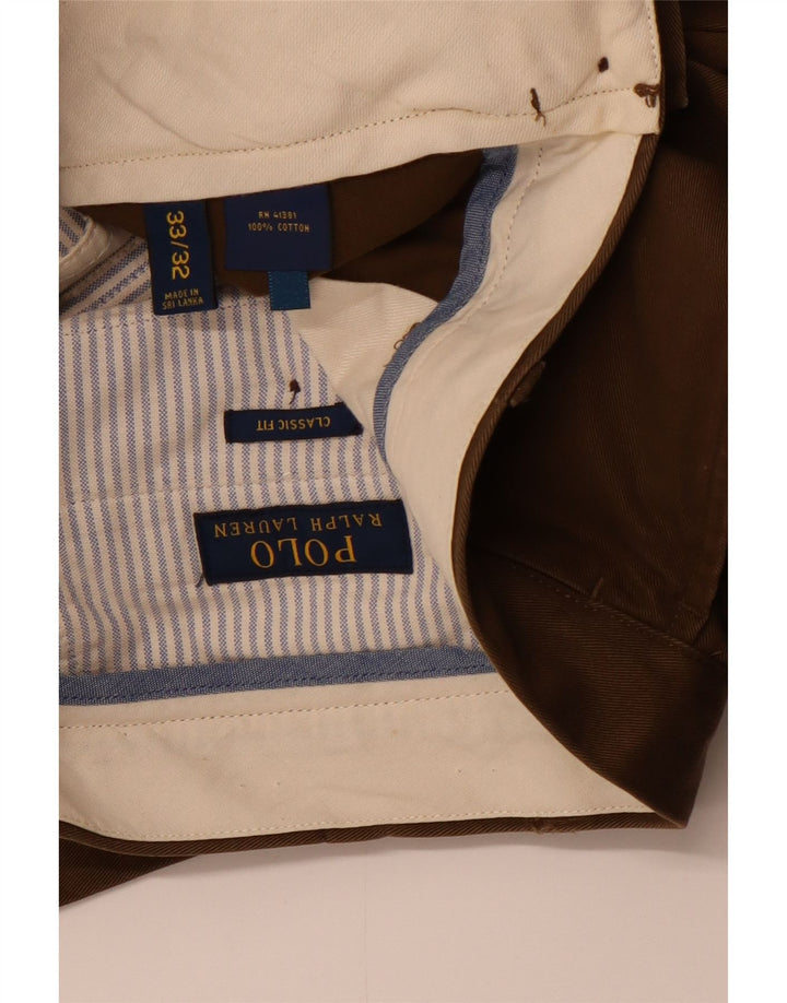 POLO RALPH LAUREN Herren-Chinohose mit klassischer Passform und gerader Passform, W33 L32, Braun