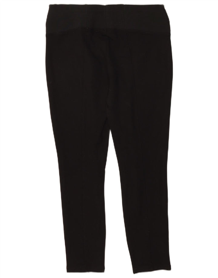 Zara Damen Crop Leggings UK 16 Large Schwarz