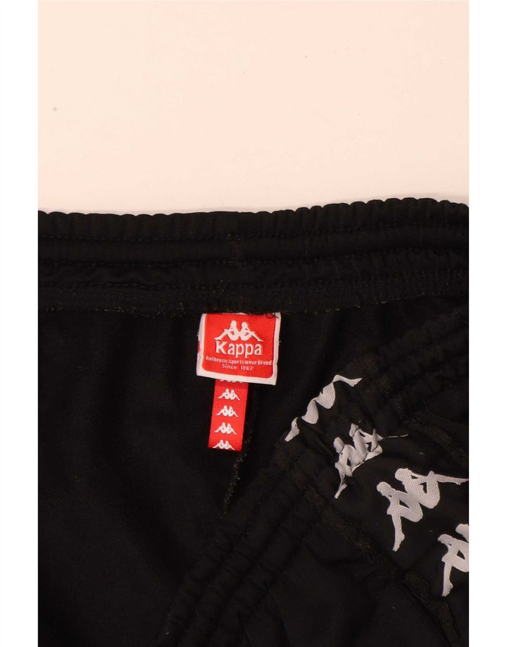 Kappa Herren-Trainingshose mit Grafik, Größe L, Schwarz