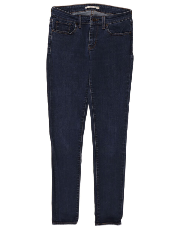 Levi's Damen 711 Skinny Jeans W27 L29 Marineblaue Baumwolle