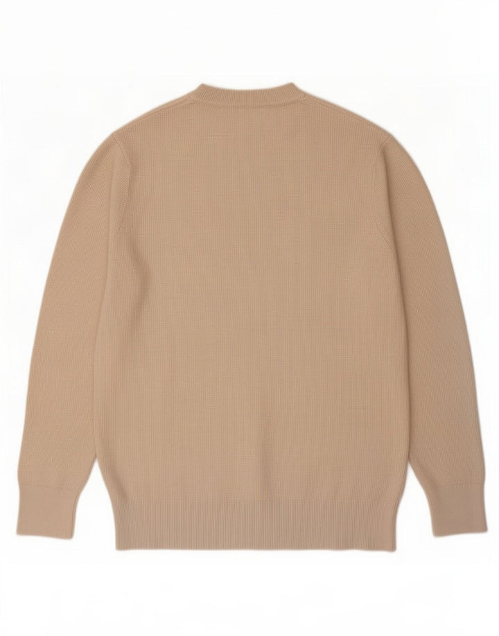 Zara Herren-Pullover mit Rundhalsausschnitt, Mittelbeige
