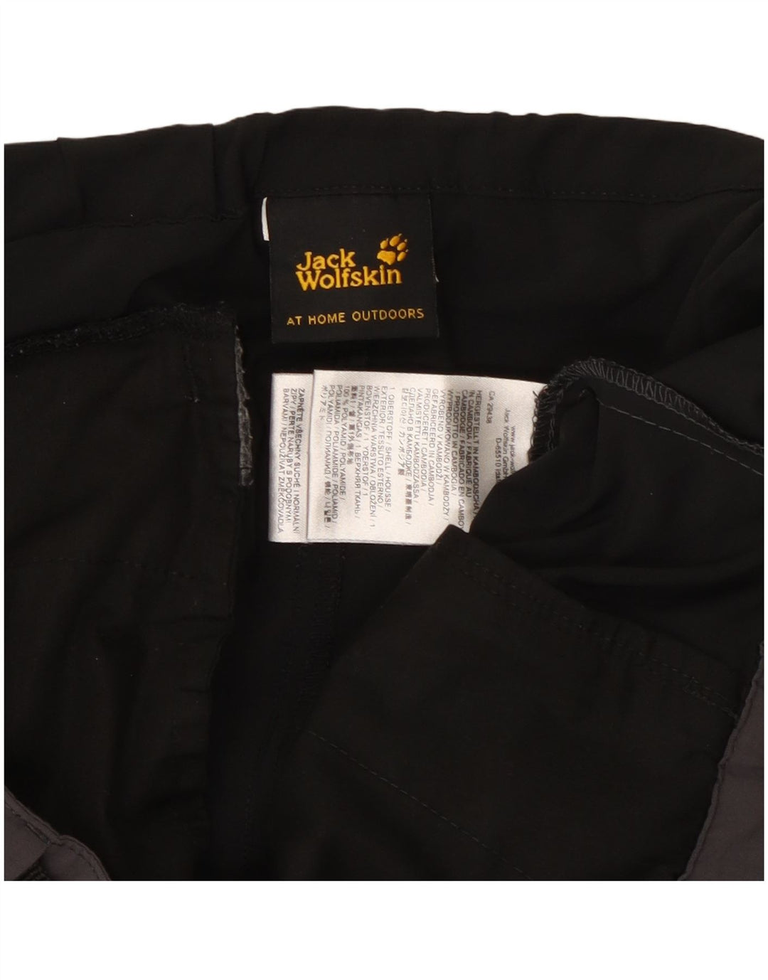 Jack Wolfskin Gerade Freizeithose für Herren, W34, L28, Grau, Farbblock