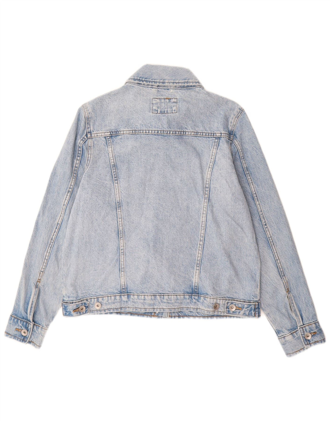 Marks & Spencer Damen Jeansjacke UK 12 Mittelblaue Baumwolle
