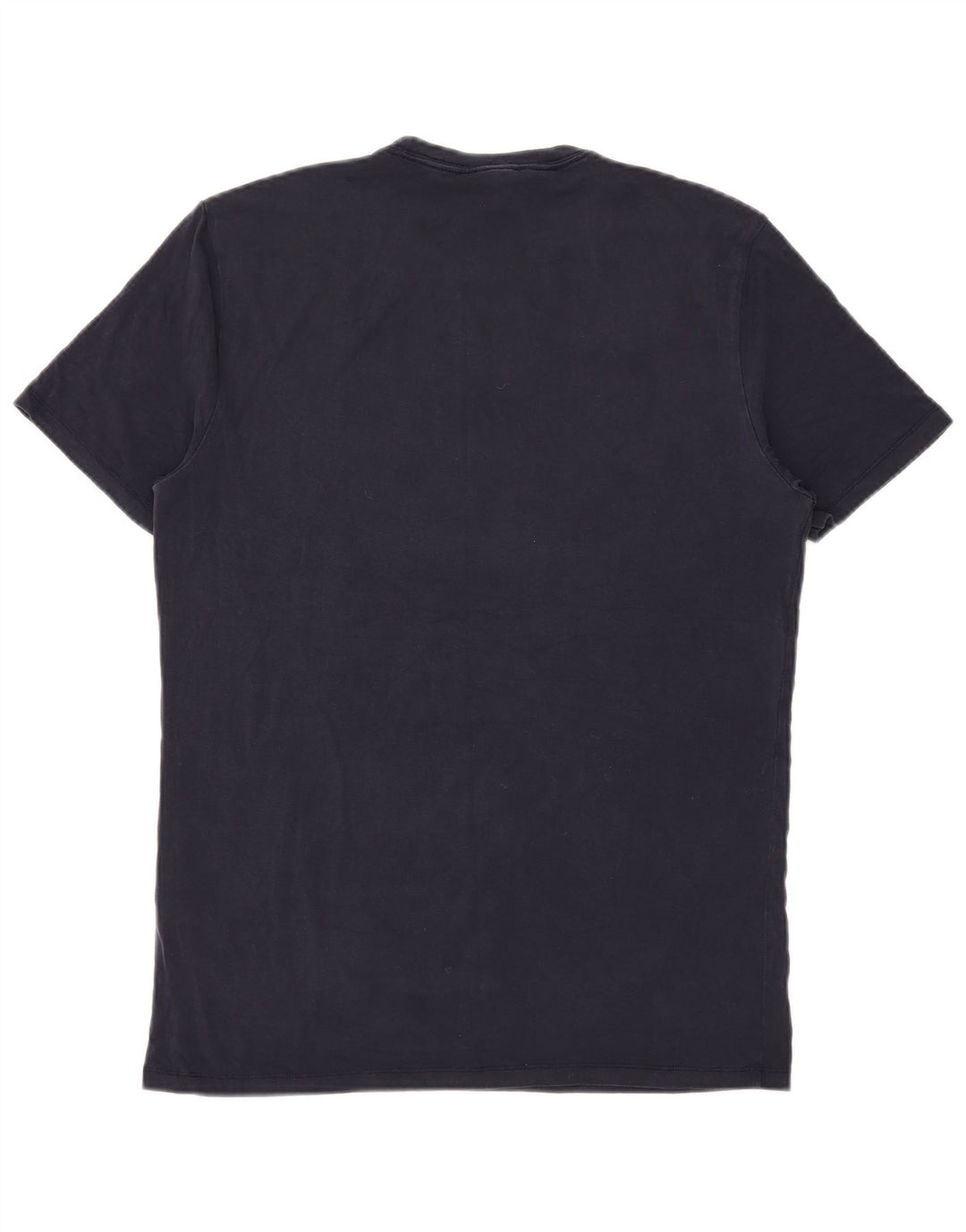 Reiss Herren T-Shirt Top Large Marineblau Lyocell