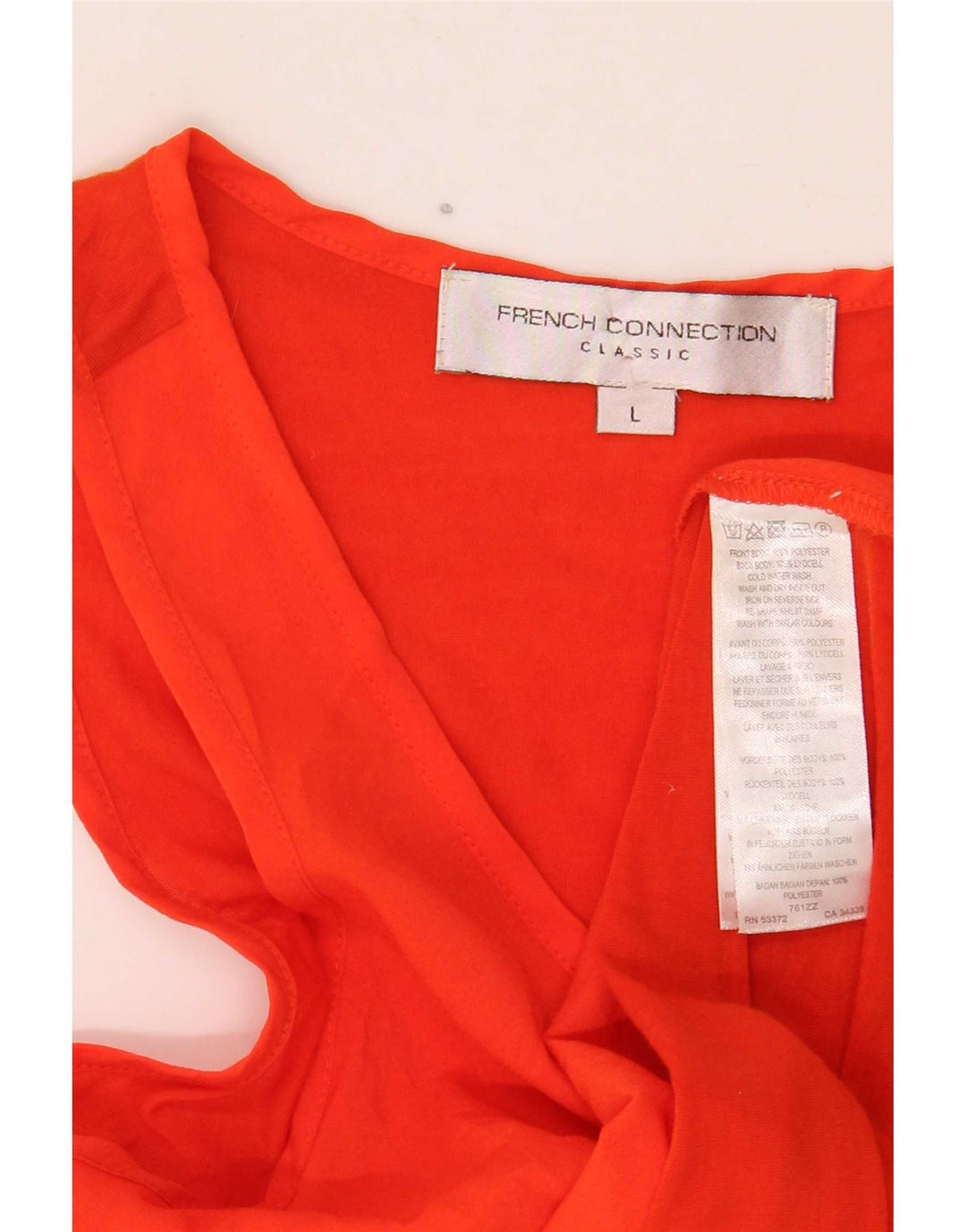 French Connection Damen-Trägershirt UK 14 Large Orange Polyester