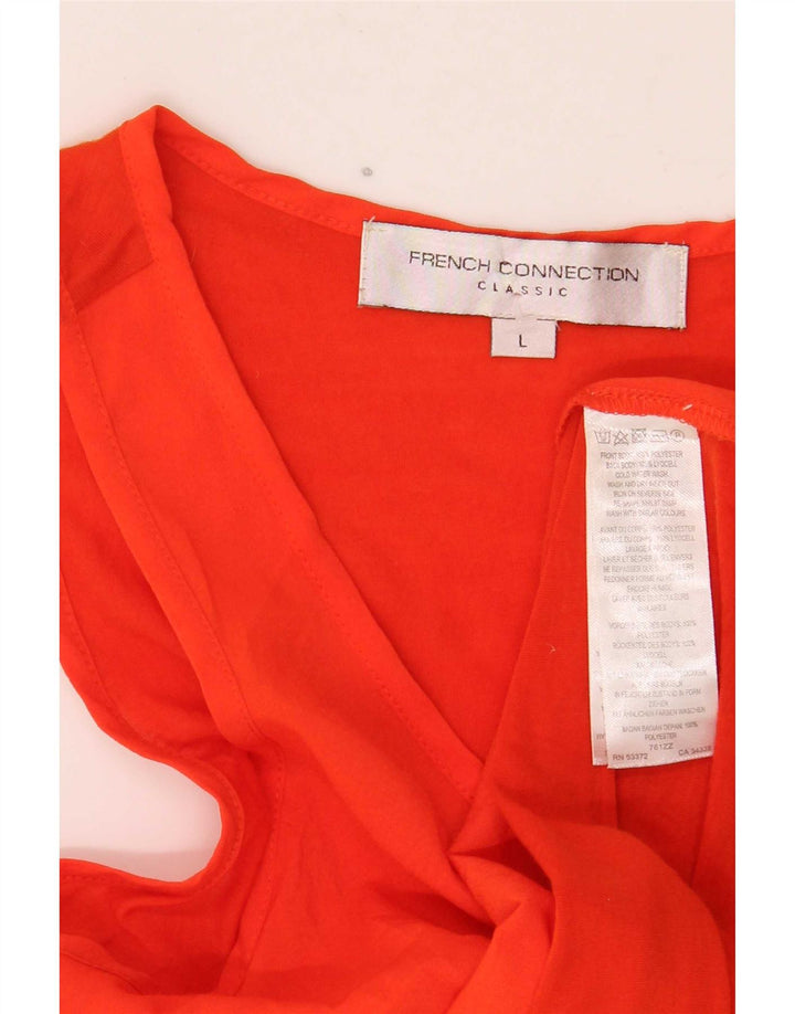 French Connection Damen-Trägershirt UK 14 Large Orange Polyester