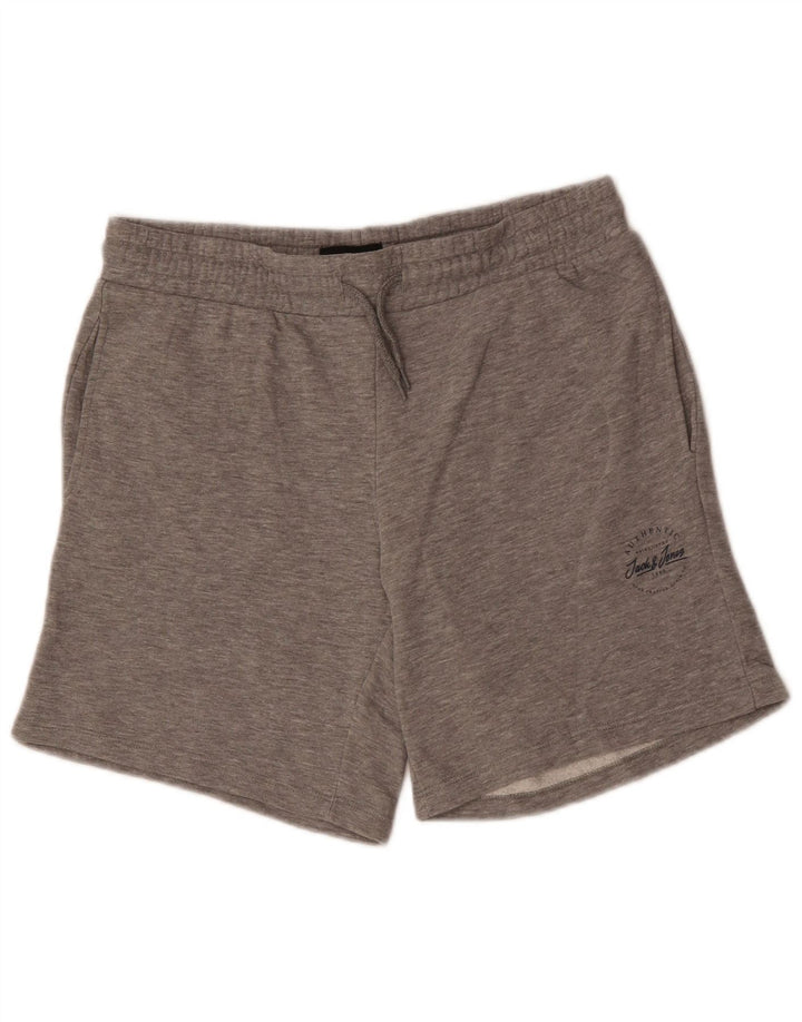 JACK & JONES Herren-Sportshorts aus mittelgrauer Baumwolle