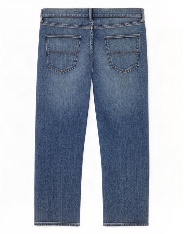 Marks & Spencer Herren Straight Jeans W34 L27 Blaue Baumwolle