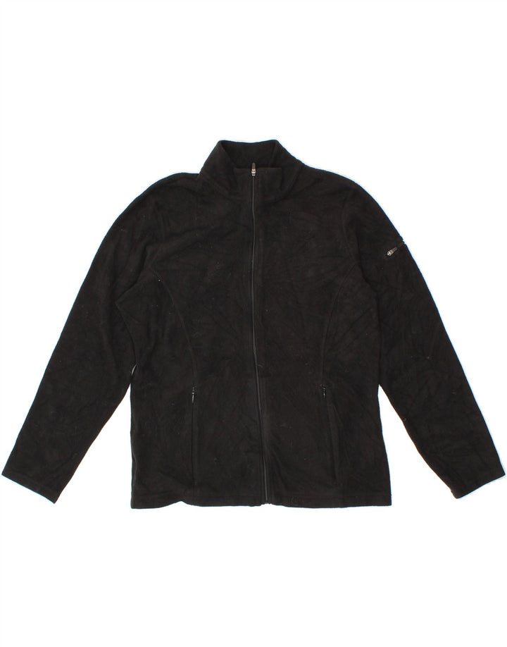 L.L.BEAN Womens Fleece Jacket UK 14 Medium Black Polyester Vintage L.L.Bean and Second-Hand L.L.Bean from Messina Hembry 