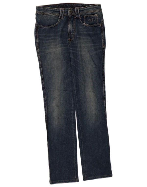 9.2 von Carlo Chionna Damen Slim Jeans W30 L30 Blaue Baumwolle
