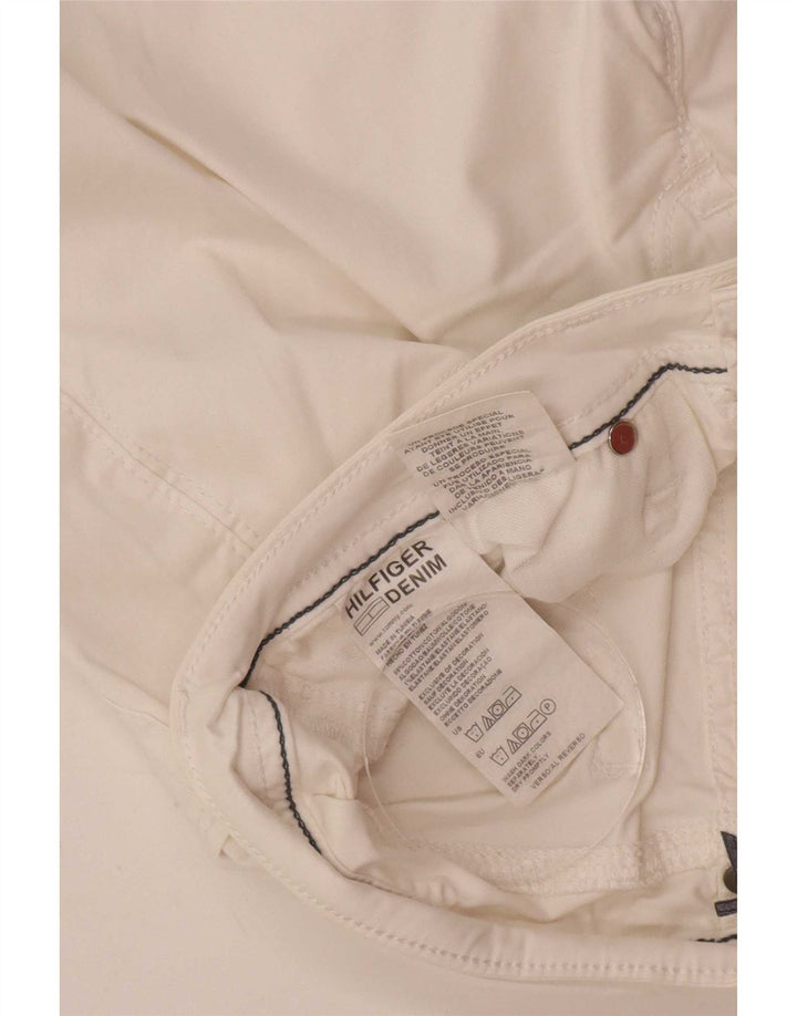 Tommy Hilfiger Damen Freizeitshorts Medium W29 Weiße Baumwolle