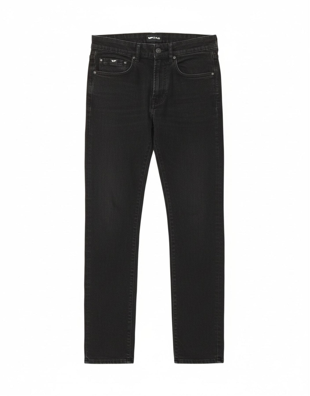 GAS Mens Albert Slim Jeans W30 L32 Black Cotton