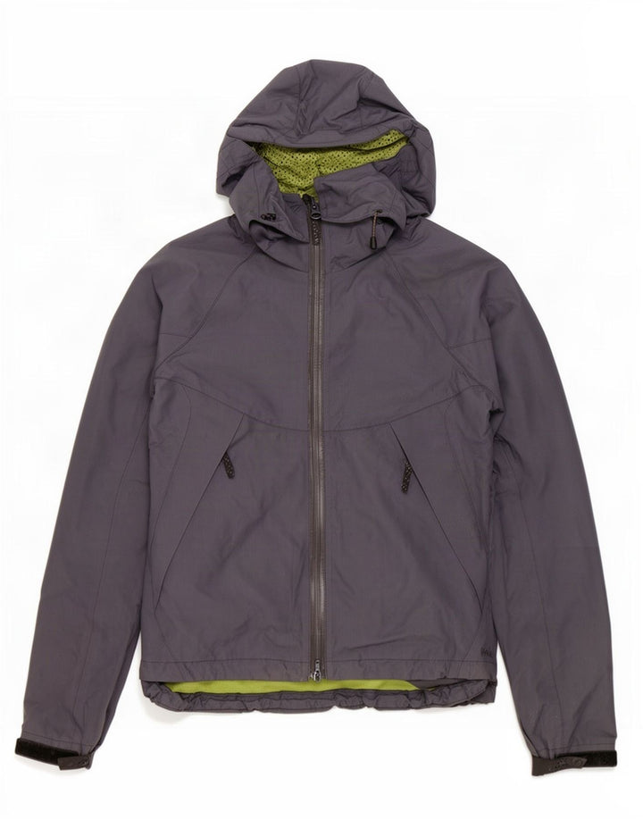 Fat Face Damen-Windbreakerjacke mit Kapuze, Größe S, Marineblau, Polyester